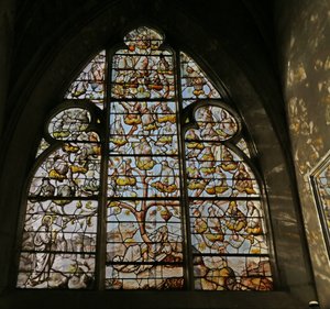 Window depicting the Tree of Jesse by French School